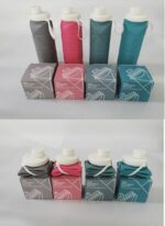 600ml BPA Free Food Grade Water Bottle Foldable Travel Cup - Pink - Image 8