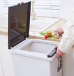 Rubbish Bin 2 layers 38L - White Lid - Image 11