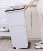 Rubbish Bin 2 layers 38L - White Lid - Image 7