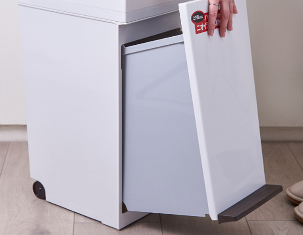 Rubbish Bin 2 layers 38L - White Lid - Image 9