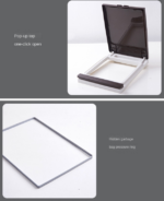 Rubbish Bin 2 layers 38L - White Lid - Image 15