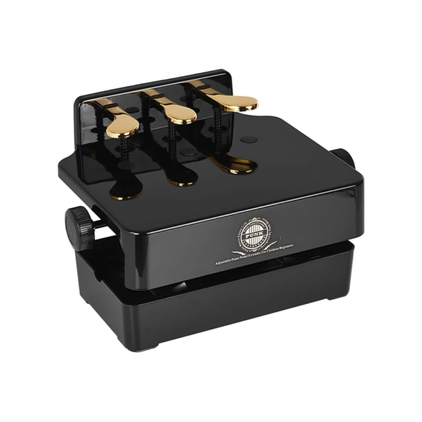 PiaoPedalMain Adjustable Height Piano Pedal Extender Bench Foot Stool with Pedals - Image 1