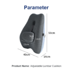 Memory Foam Cushion for Office Chair Car Lumbar Support Cushion - Image 3