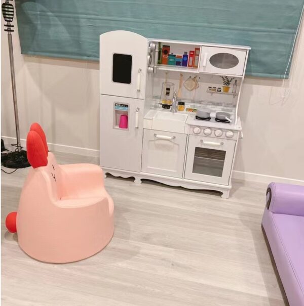 Wooden Simulation Kitchen Pretend Play Toy With Cookware - Image 4