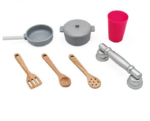 Wooden Simulation Kitchen Pretend Play Toy With Cookware - Image 7
