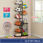 5 Tier Ball Rack Ball Storage Sports Equipment