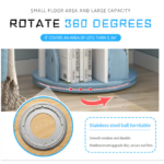 Kids bookshelf 360 degree rotation extra storage 5 layers - Image 3