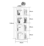 Kids bookshelf 360 degree rotation extra storage 4 layers - Image 2
