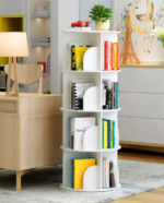 Kids bookshelf 360 degree rotation extra storage 4 layers - Image 7