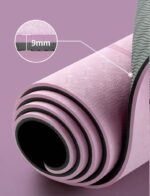 Yoga Mat Skipping Mat Non-slip Extra Thick Gym Mat Fitness Excise TPE Mat Pink - Image 3