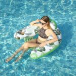 Inflatable Swimming Pool Float Floating Chair - Green