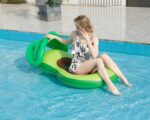 Inflatable Floating Pool Toy with Canopy Swimming Pool Toy - Image 7