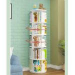 Kids bookshelf 360 degree rotation extra storage 5 layers - Image 6