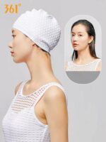 Swim Cap for Adult Long Hair - Pink - Image 6