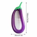 Inflatable Swimming Pool Float Floating Pool Toy- Purple Eggplant - Image 2