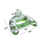 Inflatable Swimming Pool Float Floating Chair - Green - Image 2
