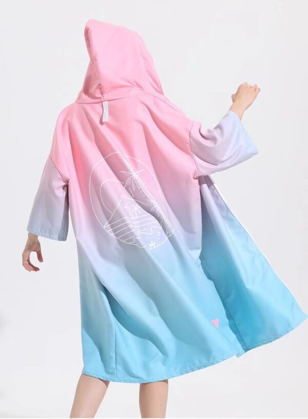 Beach Towel Adult Hoodie Towel Microfiber Quick Dry Sand Free One Size - Image 5