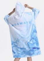 Beach Towel Adult Hoodie Towel Microfiber Quick Dry Sand Free One Size - Image 12