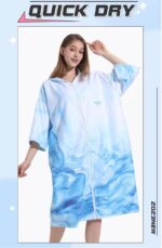 Beach Towel Adult Hoodie Towel Microfiber Quick Dry Sand Free One Size - Image 10