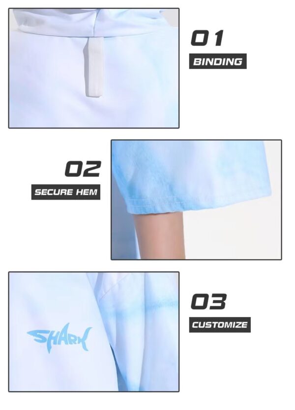 Beach Towel Adult Hoodie Towel Microfiber Quick Dry Sand Free One Size - Image 3