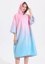 Beach Towel Adult Hoodie Towel Microfiber Quick Dry Sand Free One Size - Image 3