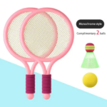 Children Badminton Racquets Set Tennis Racket Set Outdoor Toy - Pink