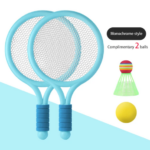 Children Badminton Racquets Set Tennis Racket Set Outdoor Toy - Blue