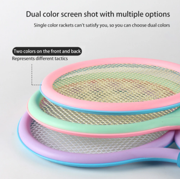 Children Badminton Racquets Set Tennis Racket Set Outdoor Toy - Purple - Image 4