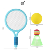 Children Badminton Racquets Set Tennis Racket Set Outdoor Toy - Purple - Image 2