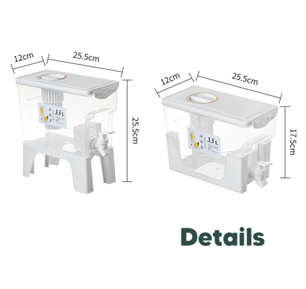 3.5L Water Container with Water Tap Water Filter - Image 2