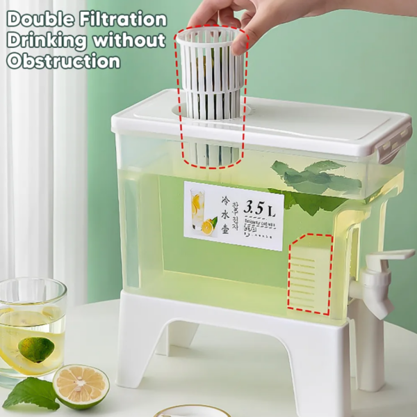 3.5L Water Container with Water Tap Water Filter - Image 6