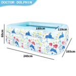 Inflatable Swimming Pool with Water Spray Toy - Image 2