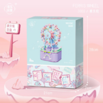 Building Blocks Rotating Music Box Building Bricks 710pcs - Ferris wheel - Image 4