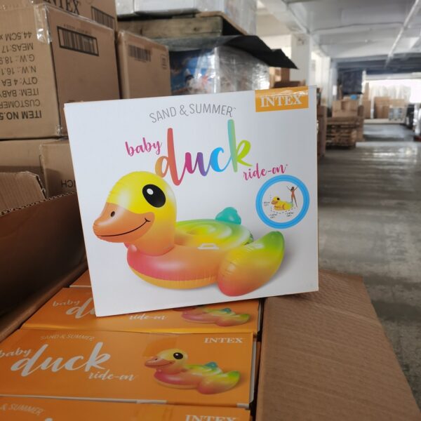 Inflatable Swimming Pool Toy Floating Island - Duck Ride On - Image 4