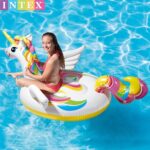 Inflatable Swimming Pool Toy Floating Island - Unicorn Ride On