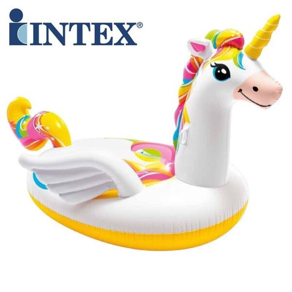 Inflatable Swimming Pool Toy Floating Island - Unicorn Ride On - Image 2