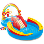 Inflatable Pool Water Play Center Water Slide - Rainbow Park - Image 4