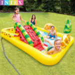 Inflatable Pool Water Play Center Water Slide - Fruit World