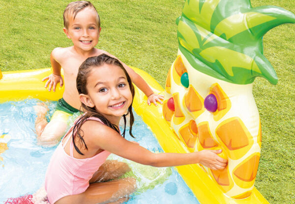 Inflatable Pool Water Play Center Water Slide - Fruit World - Image 4