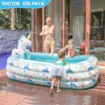Inflatable Swimming Pool with Water Spray Toy - Image 8