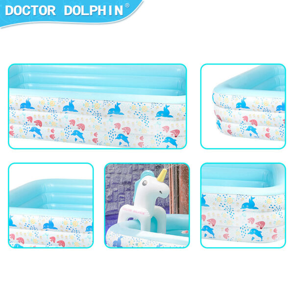 Inflatable Swimming Pool with Water Spray Toy - Image 6