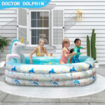 Inflatable Swimming Pool with Water Spray Toy - Image 5