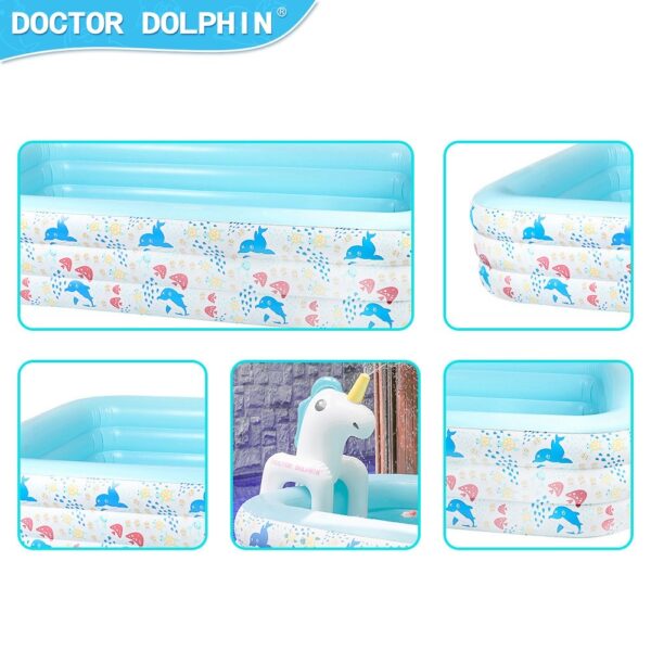 Inflatable Swimming Pool with Water Spray Toy - Image 3