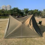 Camping Tent Outdoor Sun Shade 4x4M Waterproof 19 Hanging Points - DarkGreen - Image 4
