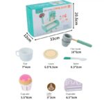 Wooden Simulation Tea Set Pretend Play Ice Cream Coffee Shop - Image 3