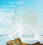 Swimming Goggles Anti-fog Electroplating Professional UV Protection - Black - Image 4