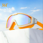 Swimming Goggles Anti-fog Electroplating Professional UV Protection - Orange