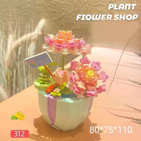 WeChat Image_202311231324335 Building Blocks Flower Bouquet PID2084 - Image 1