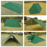 Camping Tent Outdoor Sun Shade 4x4M Waterproof 19 Hanging Points - camouflage - Image 15