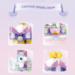 Building Blocks Rotating Music Box Building Bricks 874pcs - Carousel - Image 6